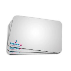 Mouse Pad Personalizado Neoprene Preto 3mm 436g 175x230mm 4x0 - Colorido Frente Laminação Jateada Cantos Arredondados 