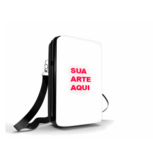 Personalize Sua Shoulder Bag P Garrafa Pet e estrutura metálica  4x4 Impressao UV sem contato com a superfície  